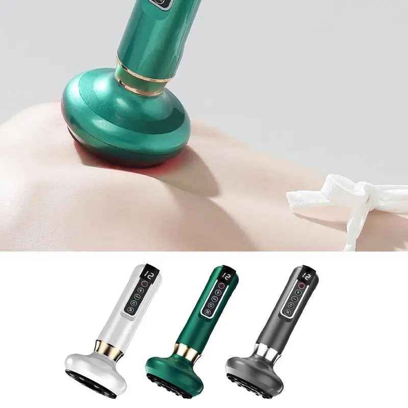 3-in-1 Body Sculpting Massager with Heat & Suction - Rechargeable Electric Gua Sha & Cupping Body Massager