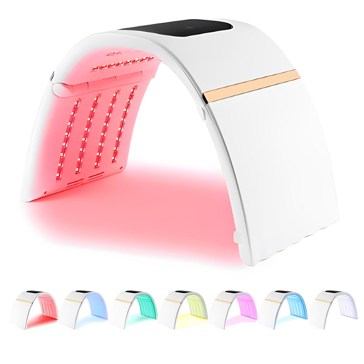 Foldable 7-Color LED Light Skincare Panel - Beauty Device for Face & Body