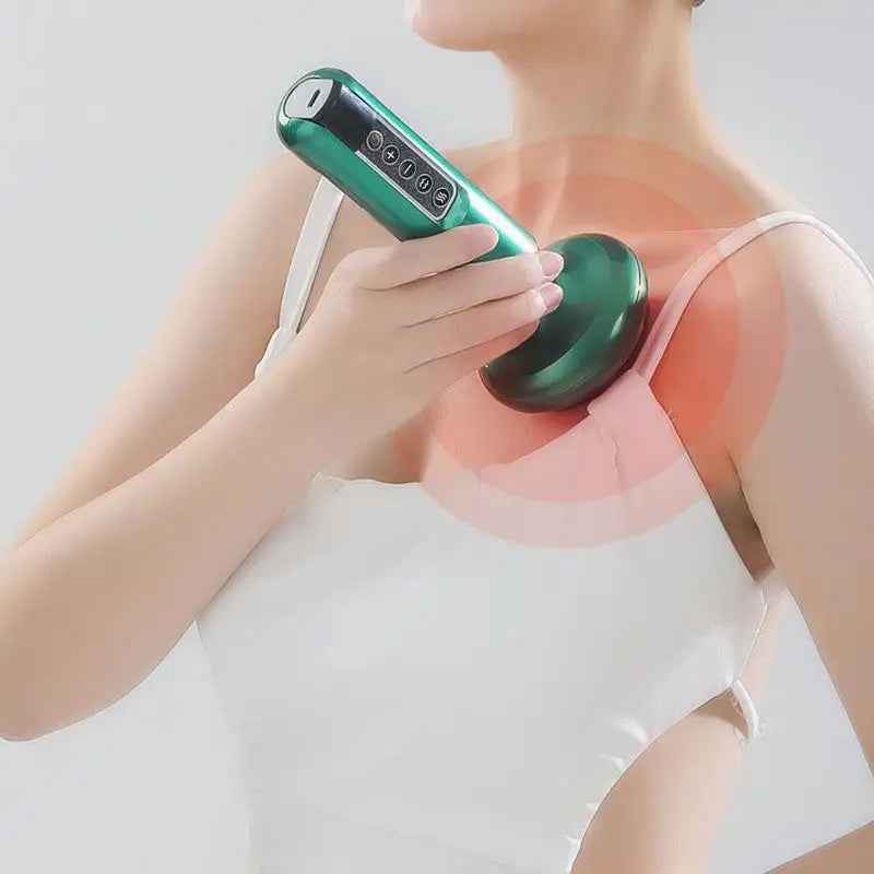 3-in-1 Body Sculpting Massager with Heat & Suction - Rechargeable Electric Gua Sha & Cupping Body Massager