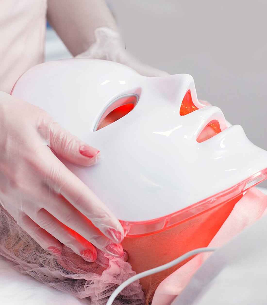 7-Color LED Facial Skincare Mask - Vrimlo 7-Color LED Light Treatment Mask for Radiant Skin