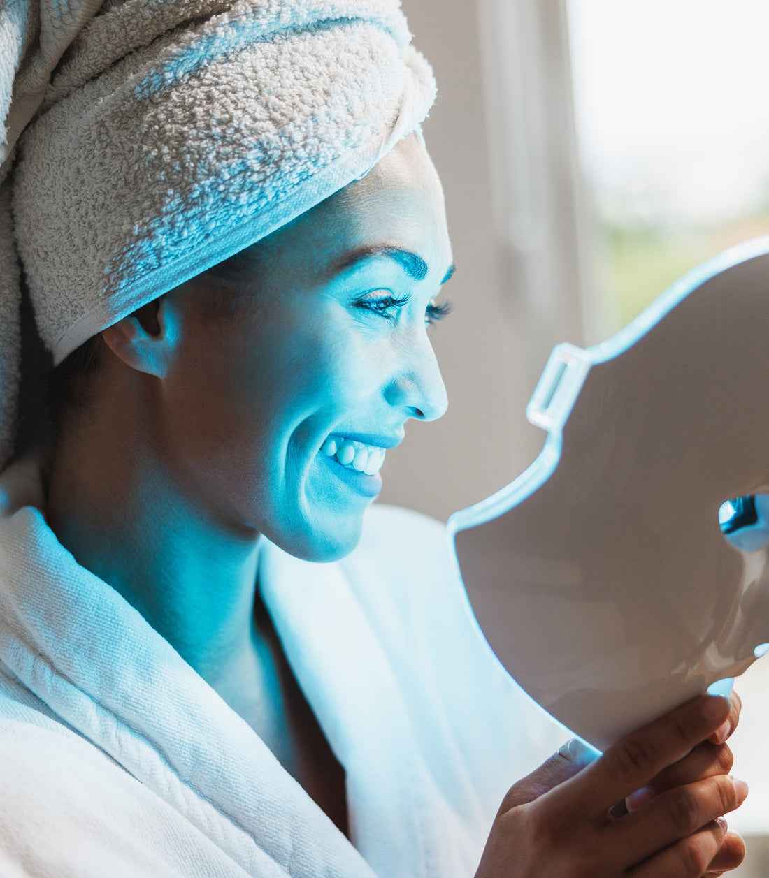 7-Color LED Facial Skincare Mask - Vrimlo 7-Color LED Light Treatment Mask for Radiant Skin