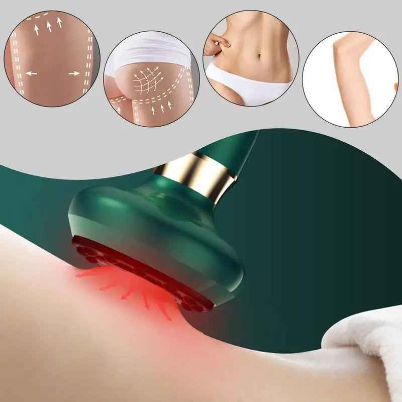 3-in-1 Body Sculpting Massager with Heat & Suction - Rechargeable Electric Gua Sha & Cupping Body Massager