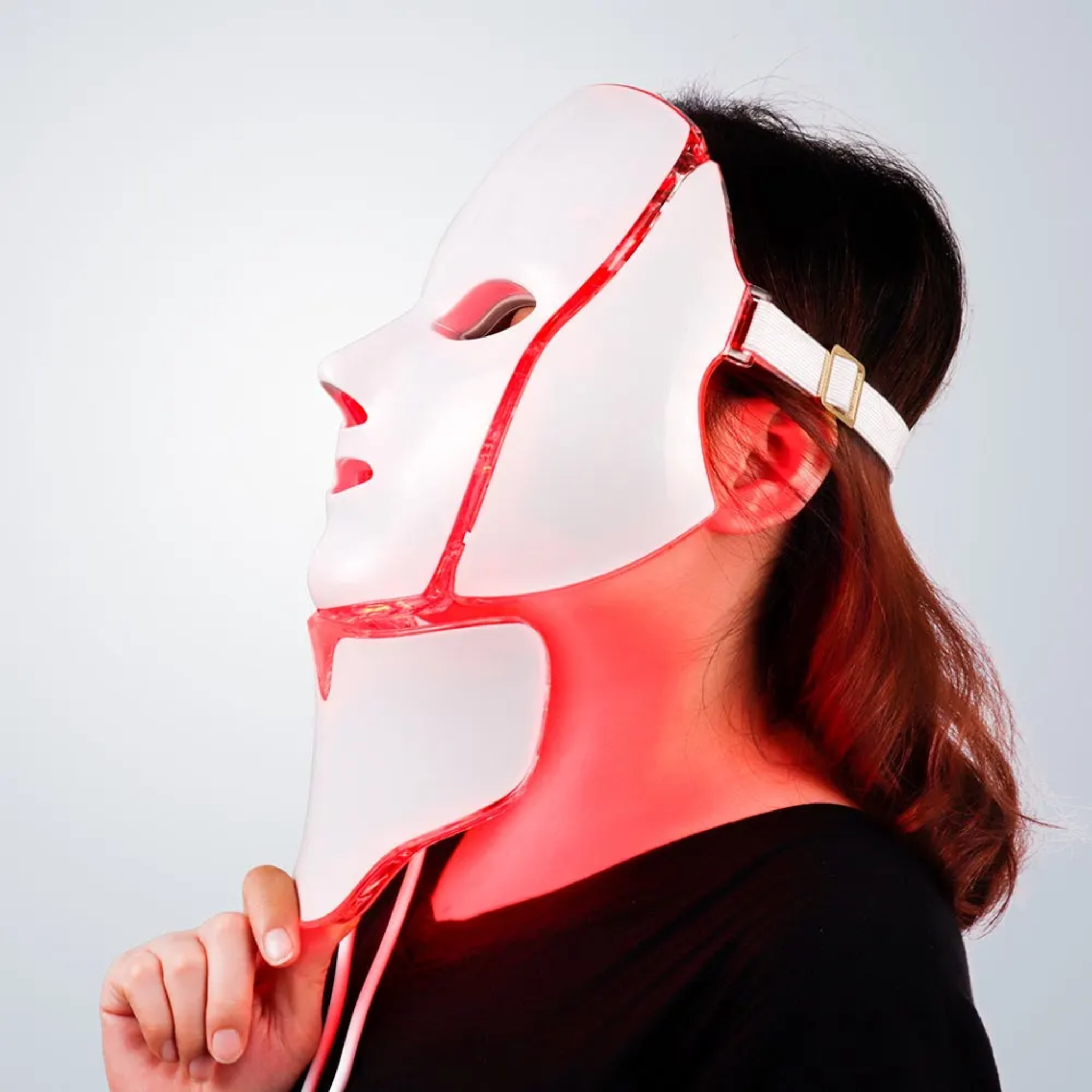 7-Color LED Skincare Mask for Face & Neck - Complete LED Light Treatment Mask with Neck Panel - KEOREMA Korean Skincare